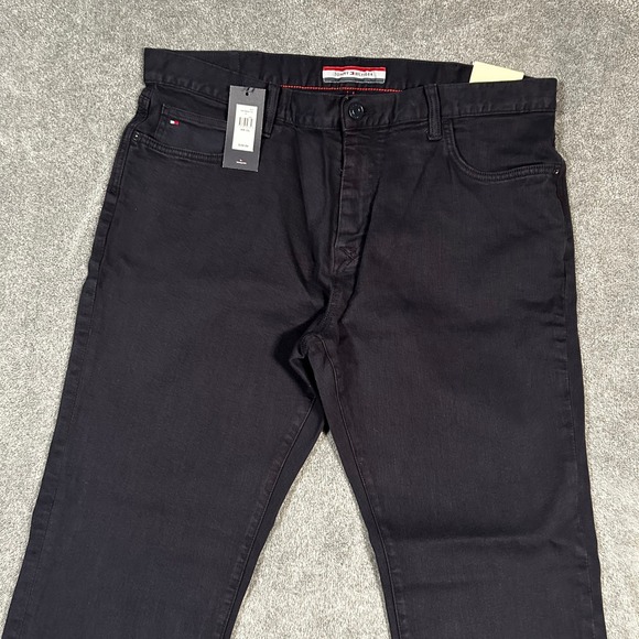 Tommy Hilfiger Jeans Denim Dark Navy Blue Slim Fit Men's 38x32 - NWT - Picture 2 of 12